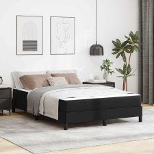 vidaXL Ágy Egyéb Fekete 140 x 200 cm Műbőr ágy és ágykellék