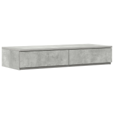 vidaXL Ágy Fiókok Betondrapp Szürke 80x36,5x16,5 cm Mérnöki Fa (866926) bútor