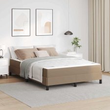 vidaXL Ágy matracmal Cappuccino 160 x 200 cm Műbőr ágy és ágykellék