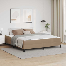 vidaXL Ágy matracmal Cappuccino 180 x 200 cm Műbőr ágy és ágykellék