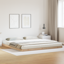 vidaXL Ágykeret 160x210 cm Tömör Fenyőfa ágy és ágykellék