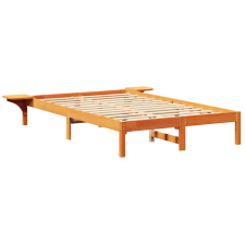 vidaXL Ágykeret éjjeli szekrényekkel Barna 140 x 190 cm Faggyú barna (873195) ágy és ágykellék