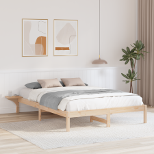 vidaXL Ágykeret éjjeli szekrényekkel Barna 160 x 200 cm Barna ágy és ágykellék