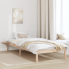 vidaXL Ágykeret éjjeli szekrényekkel Barna 90 x 200 cm Barna ágy és ágykellék