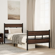 vidaXL ágykeret fejtámlával és lábtámasszal matrac nélkül 80 x 200 cm ágy és ágykellék