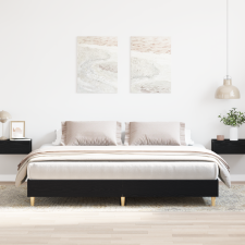 vidaXL Ágykeret Fekete tölgy 180x200 cm Műszaki fa ágy és ágykellék