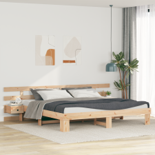 vidaXL Ágykeret fiókkal Barna 180 x 200 cm Tömör fa ágy és ágykellék