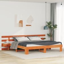vidaXL Ágykeret fiókkal Barna 180 x 200 cm Tömör fa ágy és ágykellék