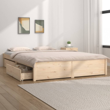 vidaXL ágykeret fiókokkal 200x200 cm ágy és ágykellék