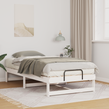 vidaXL Ágykeret hordozó fogantyúkkal Fehér 90 x 190 cm Tömör fenyőfa ágy és ágykellék