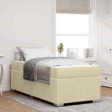 vidaXL Ágykeret Krém 90 x 200 cm szövet ágy és ágykellék