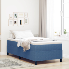 vidaXL Ágykeret Matrac Kék 100x200 cm Corduroy Szövet ágy és ágykellék