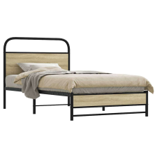 vidaXL ágykeret matrac nélkül 100x200 cm sonoma tölgyfa műfa ágy és ágykellék
