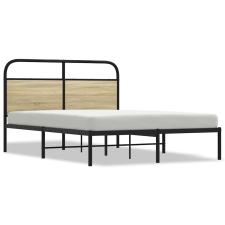 vidaXL ágykeret matrac nélkül 120x200 cm sonoma tölgyfa műfa (4100256) ágy és ágykellék