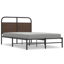 vidaXL ágykeret matrac nélkül 140x190 cm barna tölgyfa műfa (4100464) ágy és ágykellék