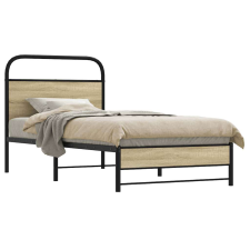 vidaXL ágykeret matrac nélkül 75x190 cm sonoma tölgyfa műfa ágy és ágykellék