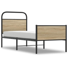 vidaXL ágykeret matrac nélkül 80x200 cm sonoma tölgyfa műfa (4100383) ágy és ágykellék