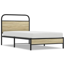 vidaXL ágykeret matrac nélkül 90x200 cm sonoma tölgyfa műfa (4100403) ágy és ágykellék