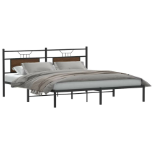 vidaXL ágykeret matrac nélkül barna tölgy 183x203 cm műfa ágy és ágykellék