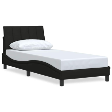 vidaXL ágykeret matrac nélkül Fekete 80x200 cm szövet 80x200 cm (3310351) ágy és ágykellék