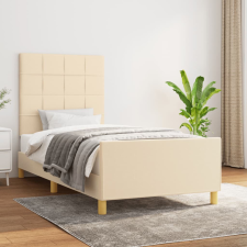 vidaXL ágykeret matrac nélkül krém 90x190 cm szövet ágy és ágykellék