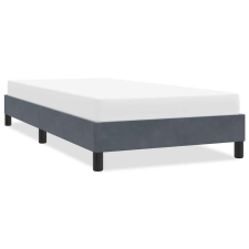 vidaXL ágykeret matrac nélkül Sötétszürke 80x220 cm bársony ágy és ágykellék