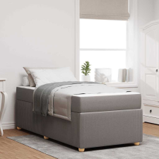 vidaXL Ágykeret matraccal matracmal Tópszínű 90 x 200 cm szövet ágy és ágykellék