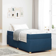 vidaXL Ágykeret matracmal Kék 100 x 200 cm szövet ágy és ágykellék