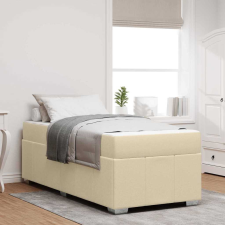 vidaXL Ágykeret matracmal Krém 80 x 200 cm szövet ágy és ágykellék