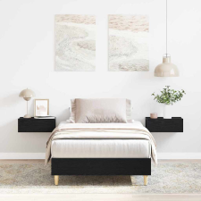 vidaXL Ágykeret Musta tammi 100 x 200 cm Faanyag ágy és ágykellék