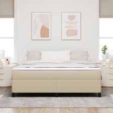 vidaXL Ágykeret Világos Zöld Szürke 180x200 cm Vászon ágy és ágykellék