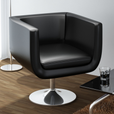 vidaXL Állítható Modern Bárszék / Fotel Fekete és Krómszínű bútor