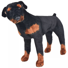 vidaXL álló, barna és fekete plüssrottweiler XXL játékfigura