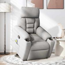 vidaXL Álló masszázsfotel felhőszürke szövet (3303051) masszázsfotel