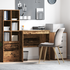 vidaXL Állvány Régi Fa 80x50x76 cm Tervezett fa íróasztal