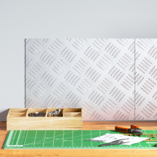 vidaXL Alumínium csekkolólemezek 2 db Csúszásmentes 40x30 cm építőanyag