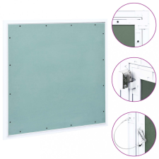 vidaXL Alumínium keretes gipszkarton hozzáférési panel 500 x 500 mm építőanyag