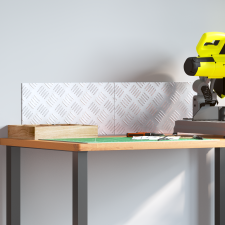 vidaXL Alumínium Kockás Lapok 2 db Csúszásmentes 40x20 cm építőanyag