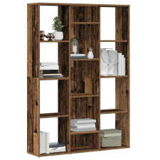 vidaXL antik fa forgácslap térelválasztó/könyvszekrény 100x24x140 cm bútor