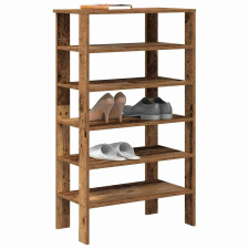 vidaXL antik fa szerelt fa cipőtartó 61x32x105 cm bútor