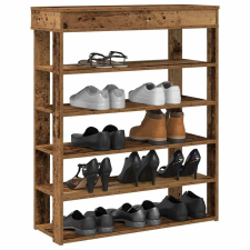 vidaXL antik fa szerelt fa cipőtartó 80x30x98 cm bútor