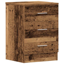 vidaXL antik fa szerelt fa éjjeliszekrény 38x35x55 cm (861124) bútor