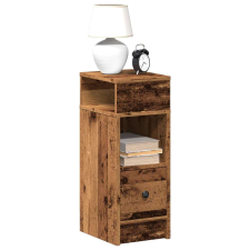 vidaXL antik fa színű éjjeliszekrény fiókkal 25x31x66 cm bútor