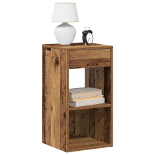 vidaXL antik fa színű éjjeliszekrény fiókkal 35x34x66,5 cm bútor