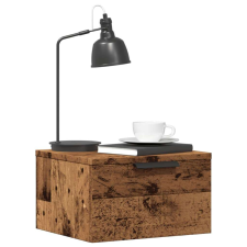 vidaXL antik fa színű falra szerelhető éjjeliszekrény 34 x 30 x 20 cm bútor