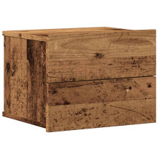 vidaXL antik fa színű falra szerelhető éjjeliszekrény 40x32x30 cm (855944) bútor