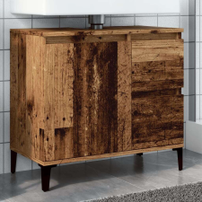 vidaXL antik fa színű mosdószekrény 65 x 33 x 60 cm fürdőszoba bútor