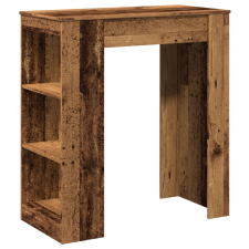 vidaXL antik fa színű szerelt fa bárasztal tárolókkal 95x47x103,5 cm (854389) bútor