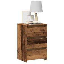 vidaXL antik fa színű szerelt fa éjjeliszekrény 40x35x62,5 cm bútor
