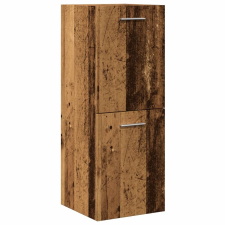 vidaXL antik fa színű szerelt fa függő fürdőszobaszekrény 30x30x80 cm fürdőszoba bútor